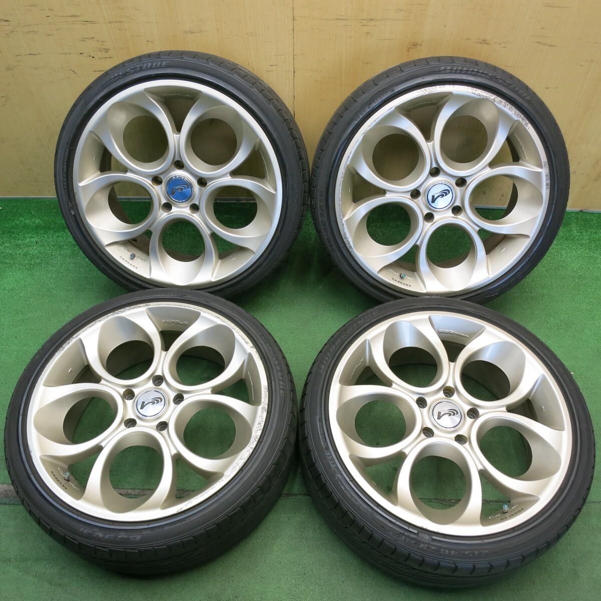 4 штуки ◎RAYS VERSUS COLLEZIONI GABBANA 215/40R18  Brigestone  B500Si  Rays   Versus  ... PCD114.3/5H◎6070515HA...