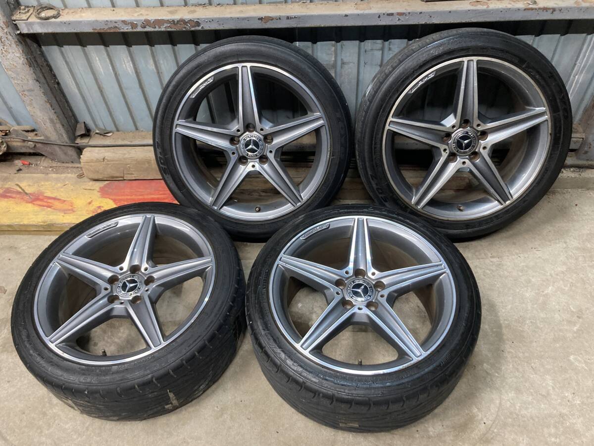 Mercedes benz  оригинальный  W205 AMG 18 дюймов  7.5j+44 8.5j+49 pcd112 5h+TOYO  летний  шина  225/45R18 245/40R18  4 штуки  комплект