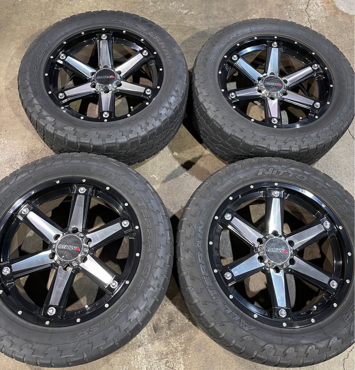 【235】MKW MK56  середина ... черный  20 дюймов  8J 6 отверстие  6H PCD139.7  шина   диск    набор из 4х штук 　 полностью  ...　 All-Terrain