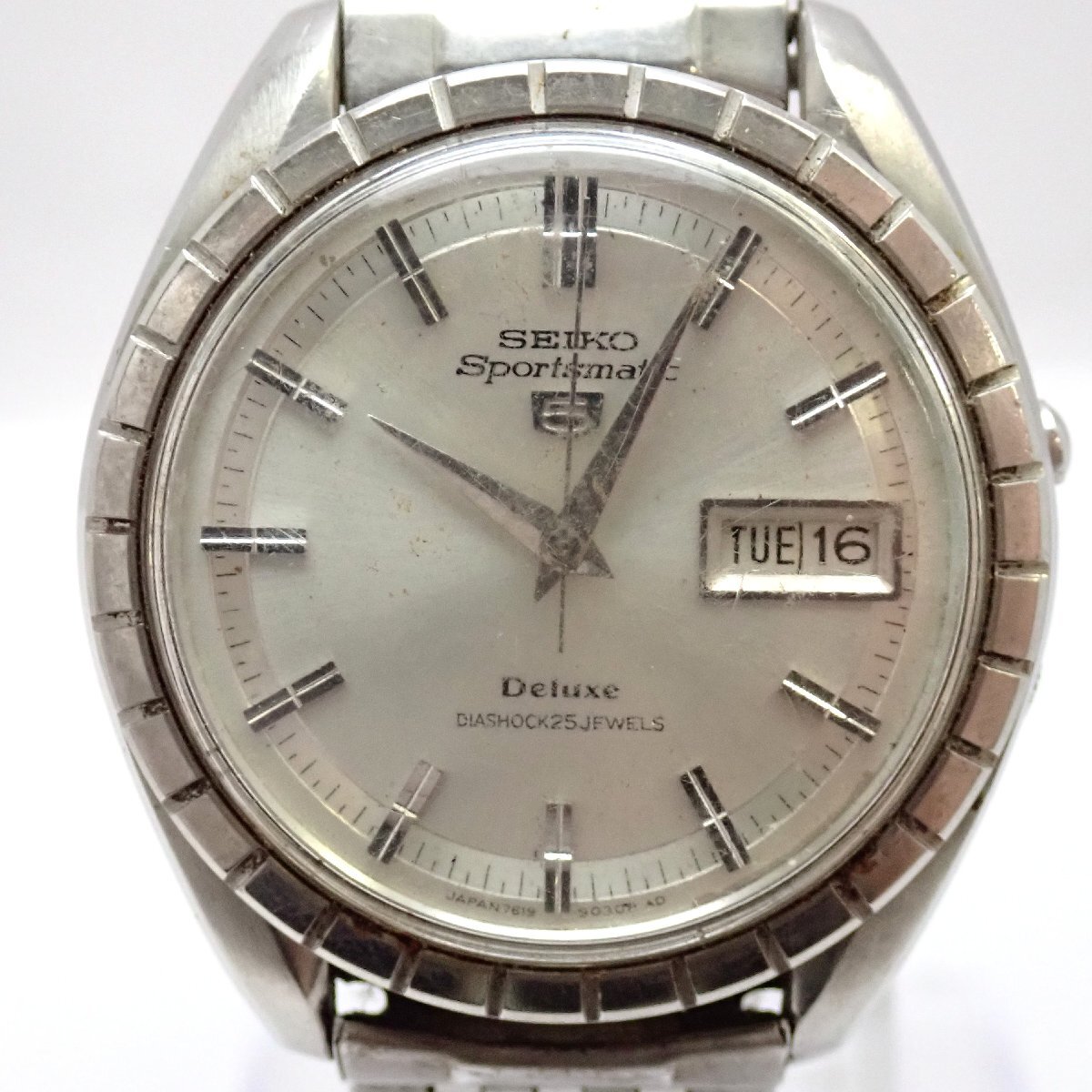 1  йен  начало  ◆ работа  ◆  Seiko   7619-9020  спорт ...   серебристый   автоматически  скручивание    мужской   наручные часы  AL035