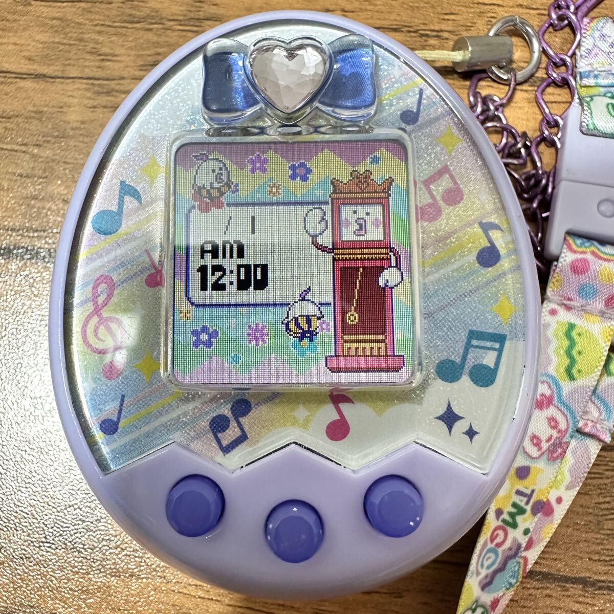 【 товар полностью работоспособен 】 тамагочи  ... Tamagotchi meets Dream mix  фиолетовый   ремень  идет в комплекте  BANDAI 【129】