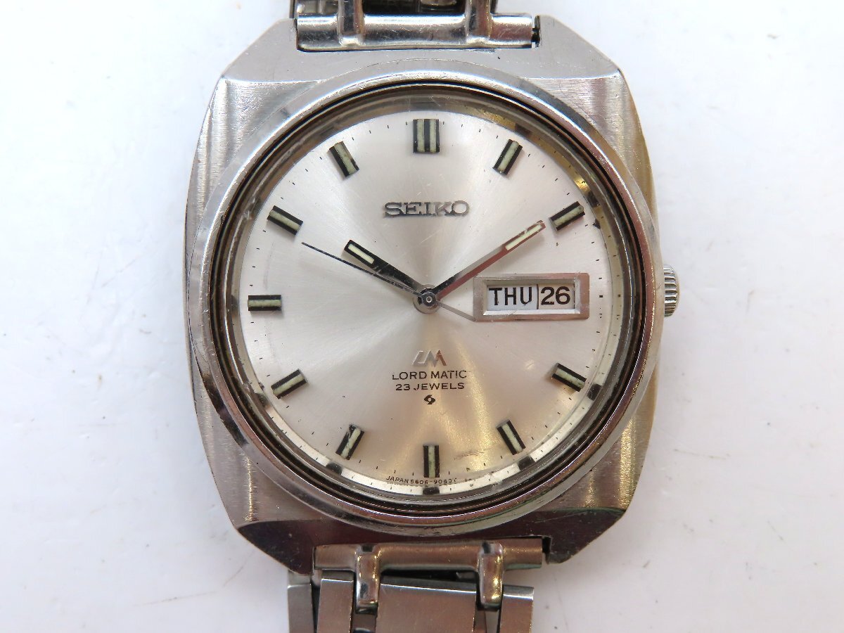 1  йен   Seiko   5606-9030 ... SS   серебристый  циферблат   наручные часы   мужской   работа   AT A 5053710