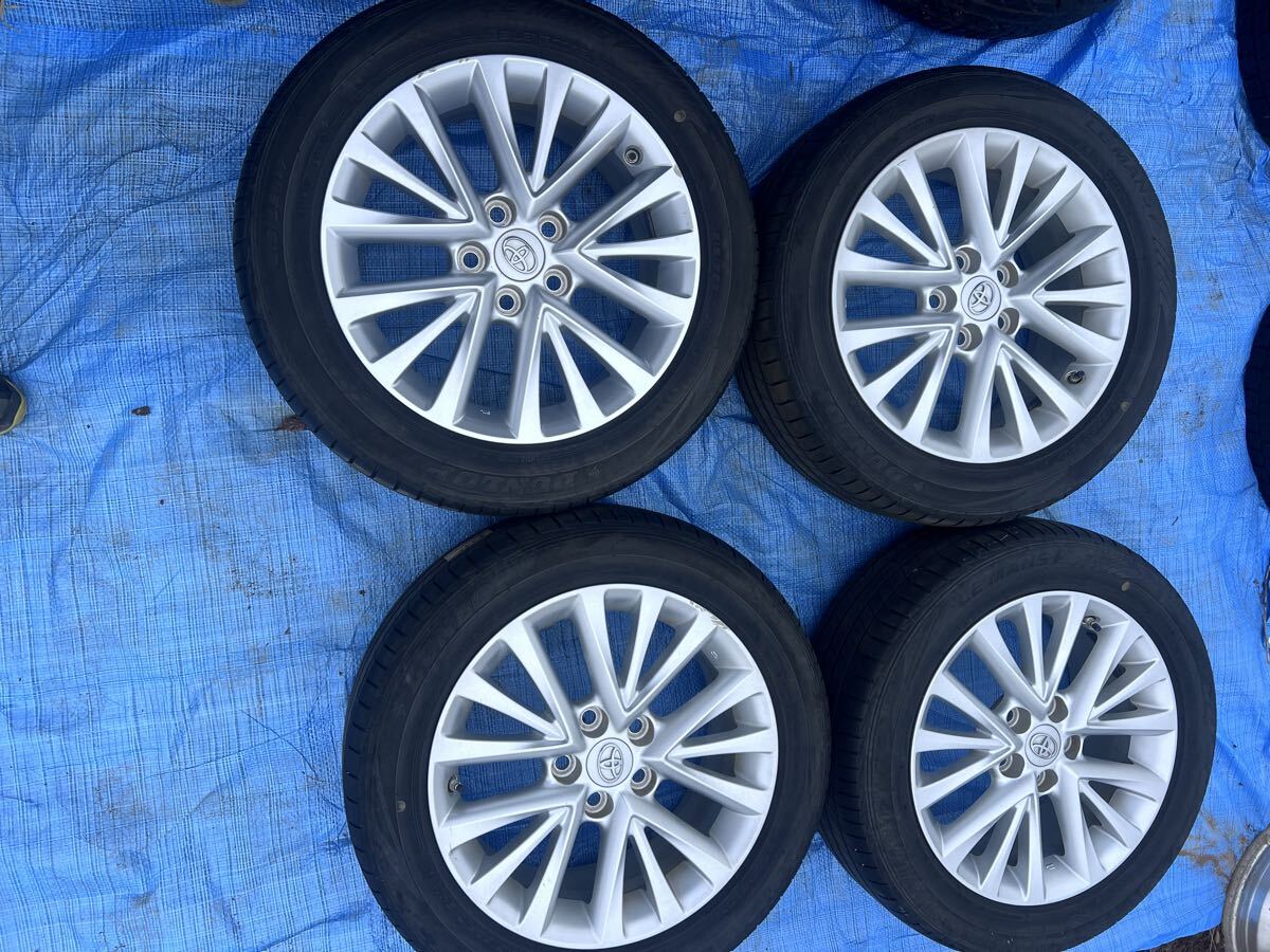 215/55R17 Dunlop Tyer made in Japan 17x7J wheel 4 piece