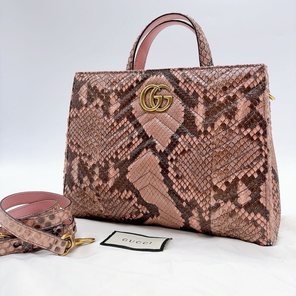 ... товар в хорошем состоянии  GUCCI  Gucci   дамская сумка    наплечная сумка  GG... ...  плечо    хранение  мешок  идет в комплекте   женский   розовый   бежевый
