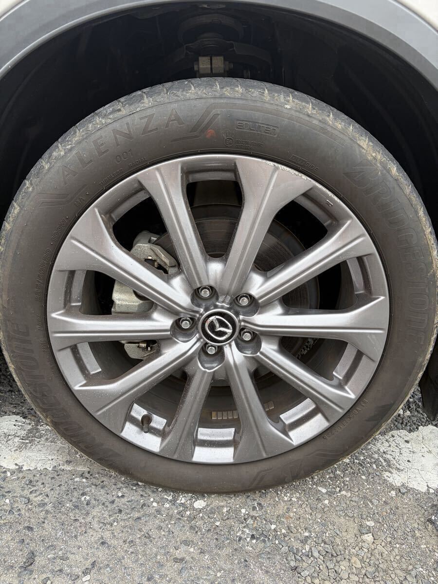 4 штуки 5...  Mazda  CX-60 ... режим   оригинальный  20 дюймов  7.5J+45 114.3  радиальный   BS ...001  новая машина  установка  шина 2023 год  235/50R20