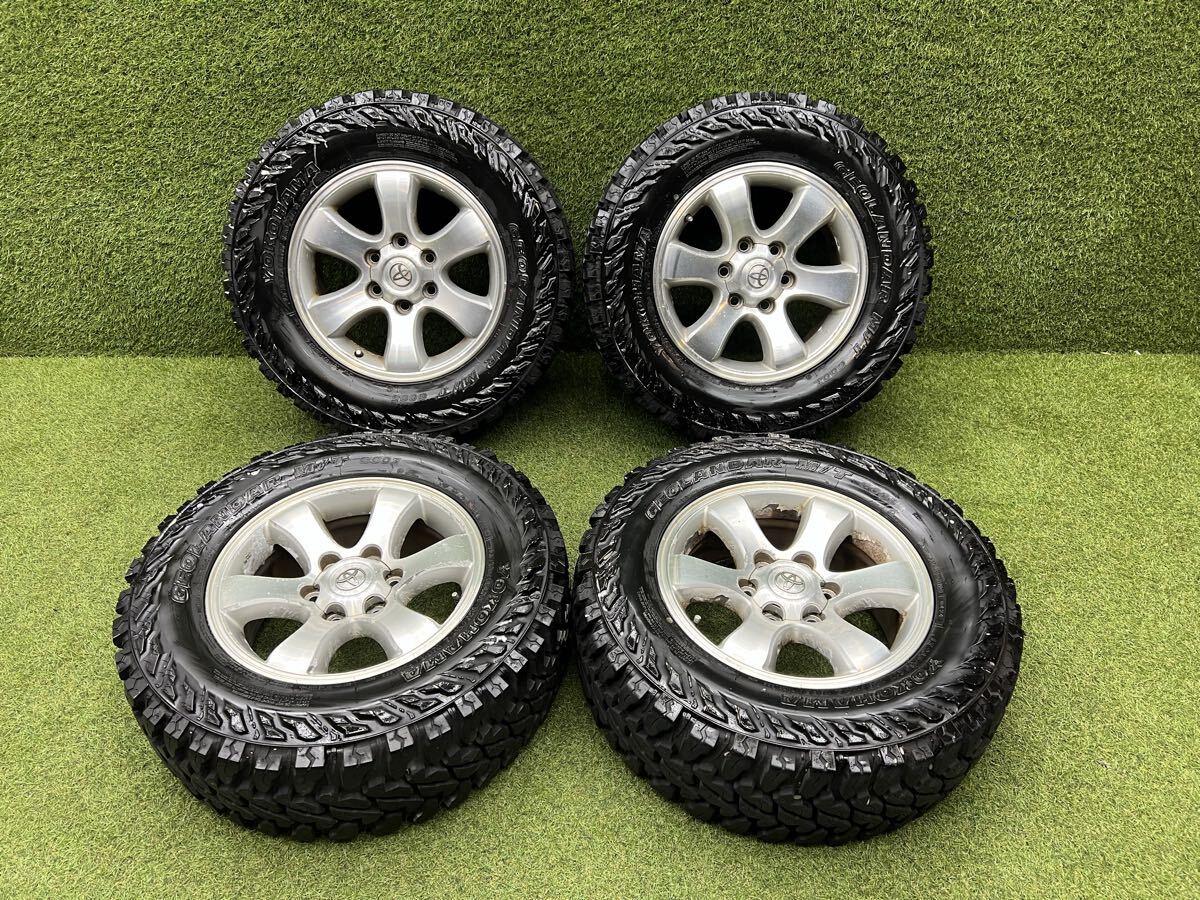 Land Cruiser  120  Prado   оригинальный  17 дюймов   алюминиевый диск   4 штуки  комплект    GEOLANDAR MT 265/65R17  остаток протектора  остаток протектора 70%  2024 год  производство  【B R8-69】