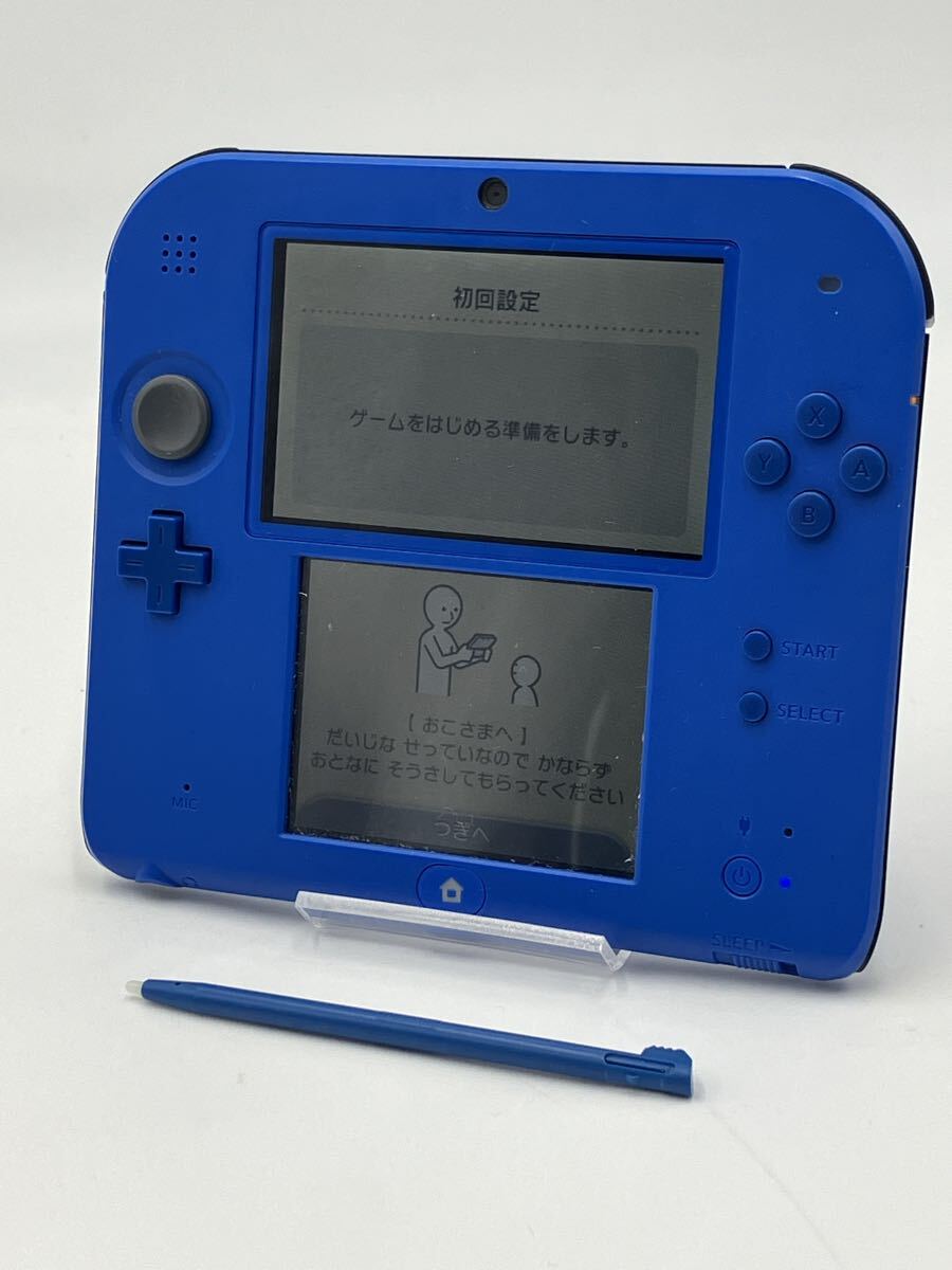 ◆ ... Nintendo 2DS ...2DS FTR-001  голубой  проверка включения произведена   инициализация  сделано