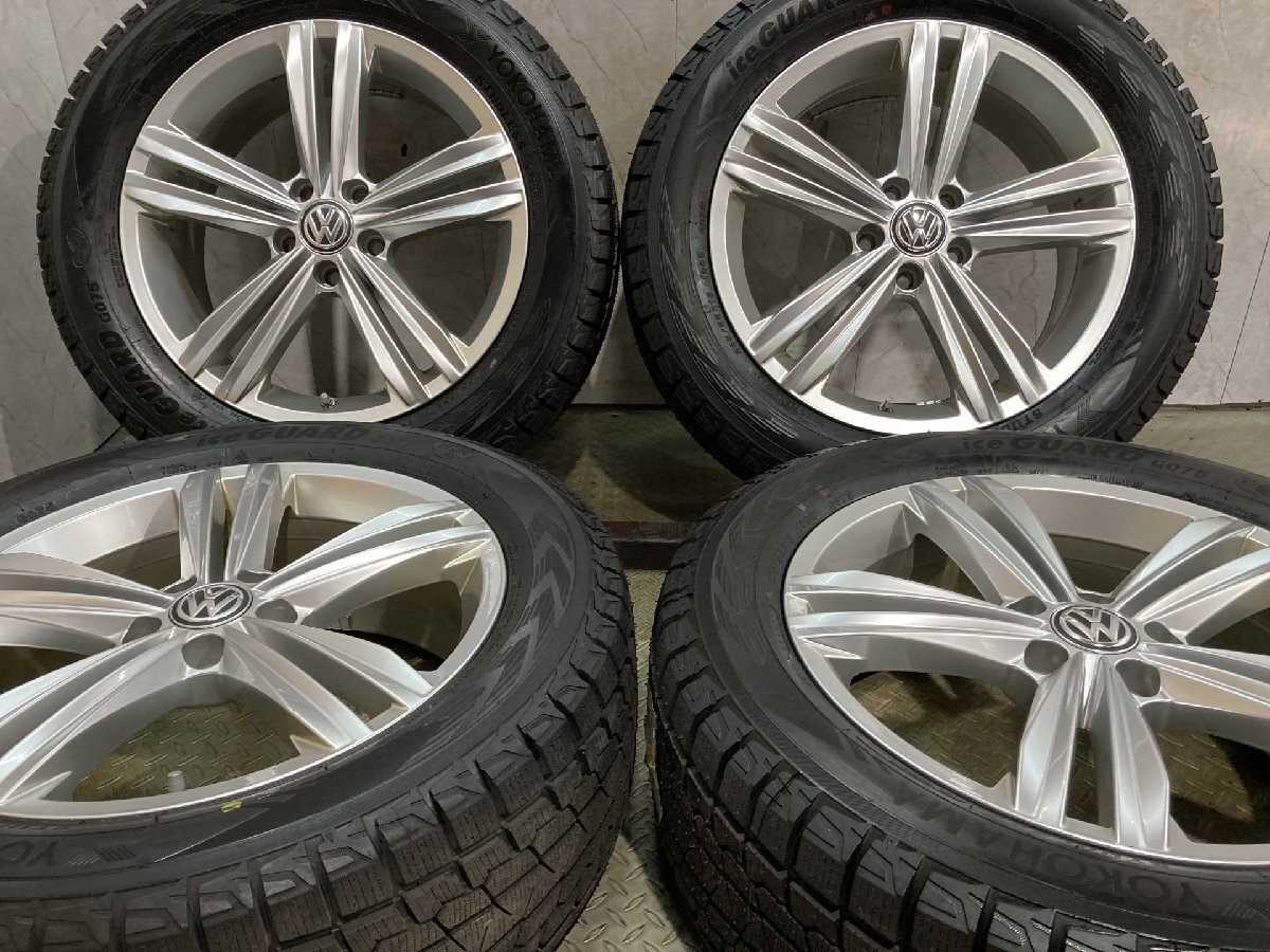 шина  новый товар   баланс ...【YK G075 235/55R18】 зимняя резина 【VW ...  оригинальные диски   18 дюймов  7J5HPCD112+43】 воздух ... датчик  (MTE174)