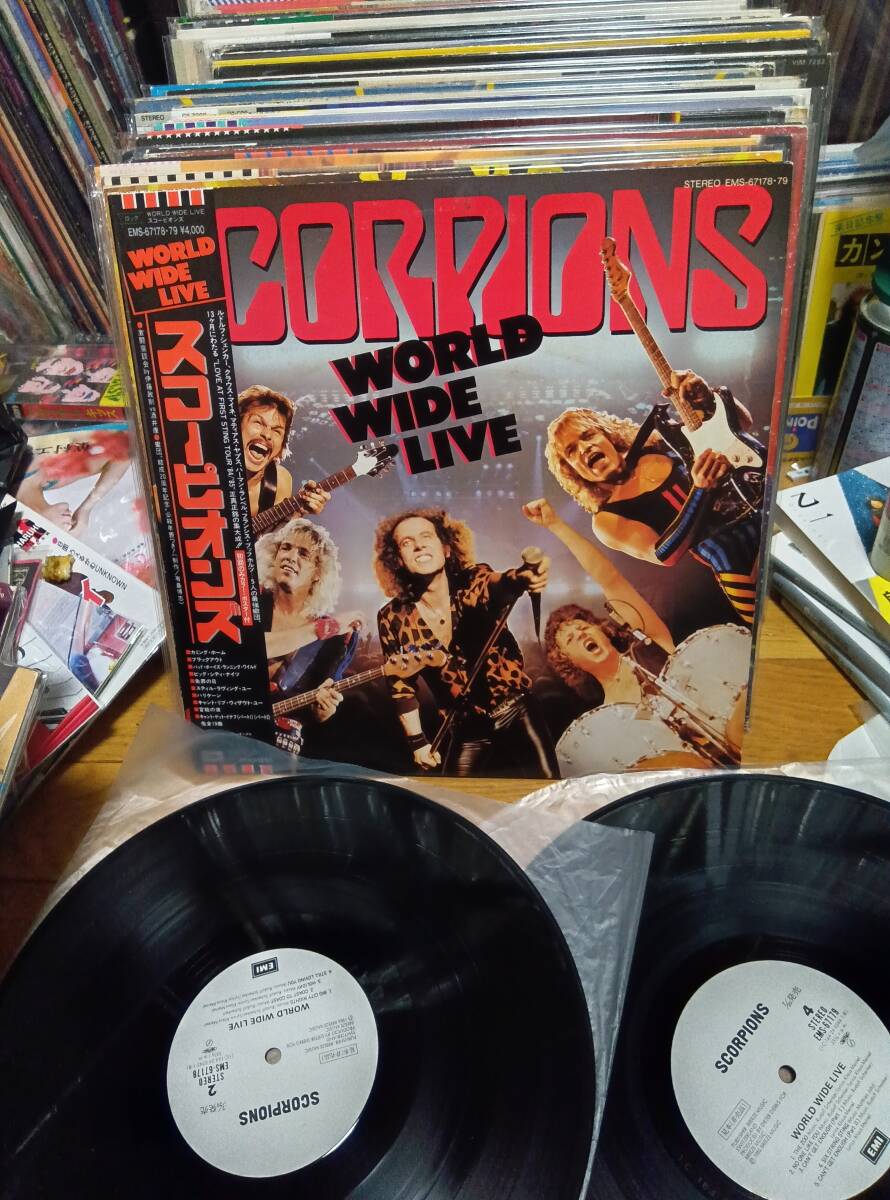 SCORPIONS ... On ...　LP образец   пластинка   пластинка  красивый 　...　 широкий 　... Eve