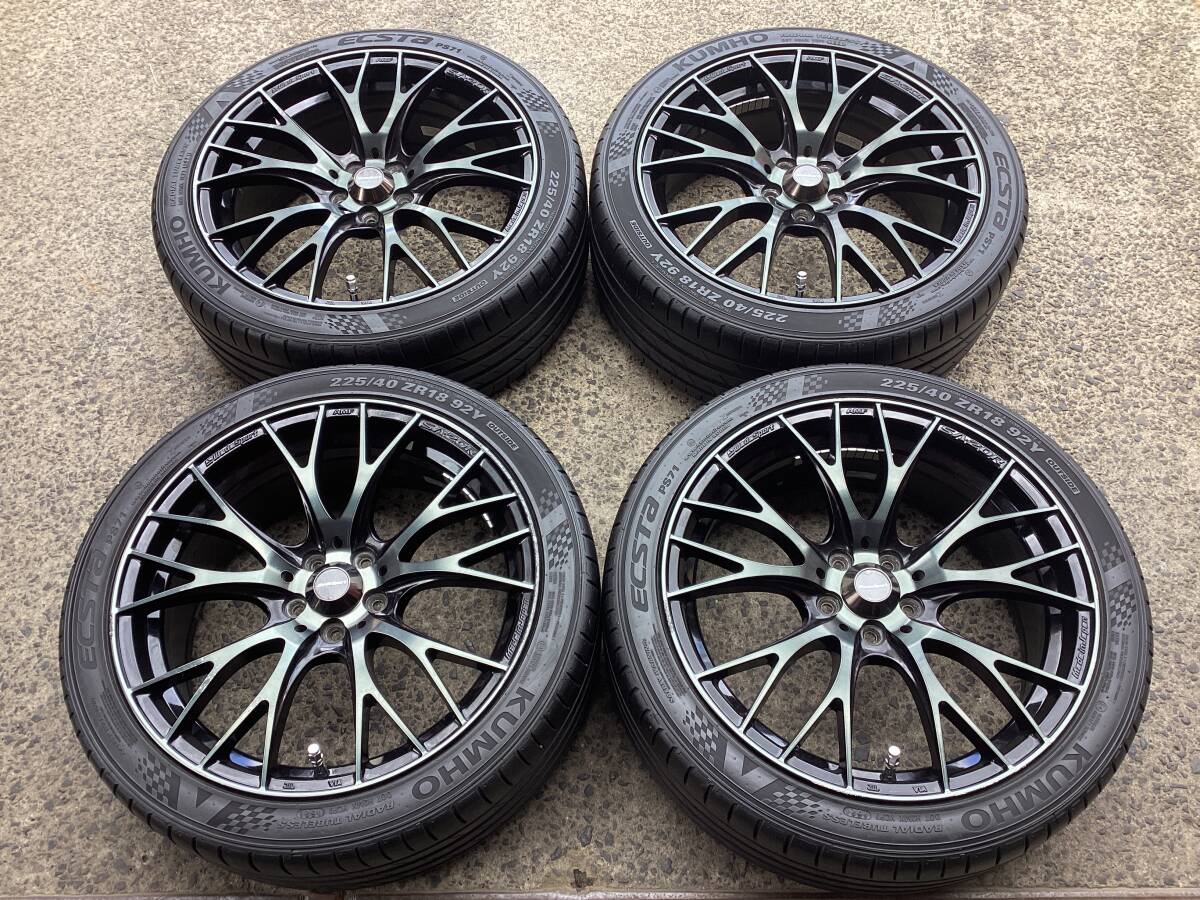 M9498 weds sport SA-20R 18 дюймов  7.5J +45 100/5H＆225/40R18  лето  шина   4 штуки   Corolla  TOURING  210 кузов   Prius 50 кузов