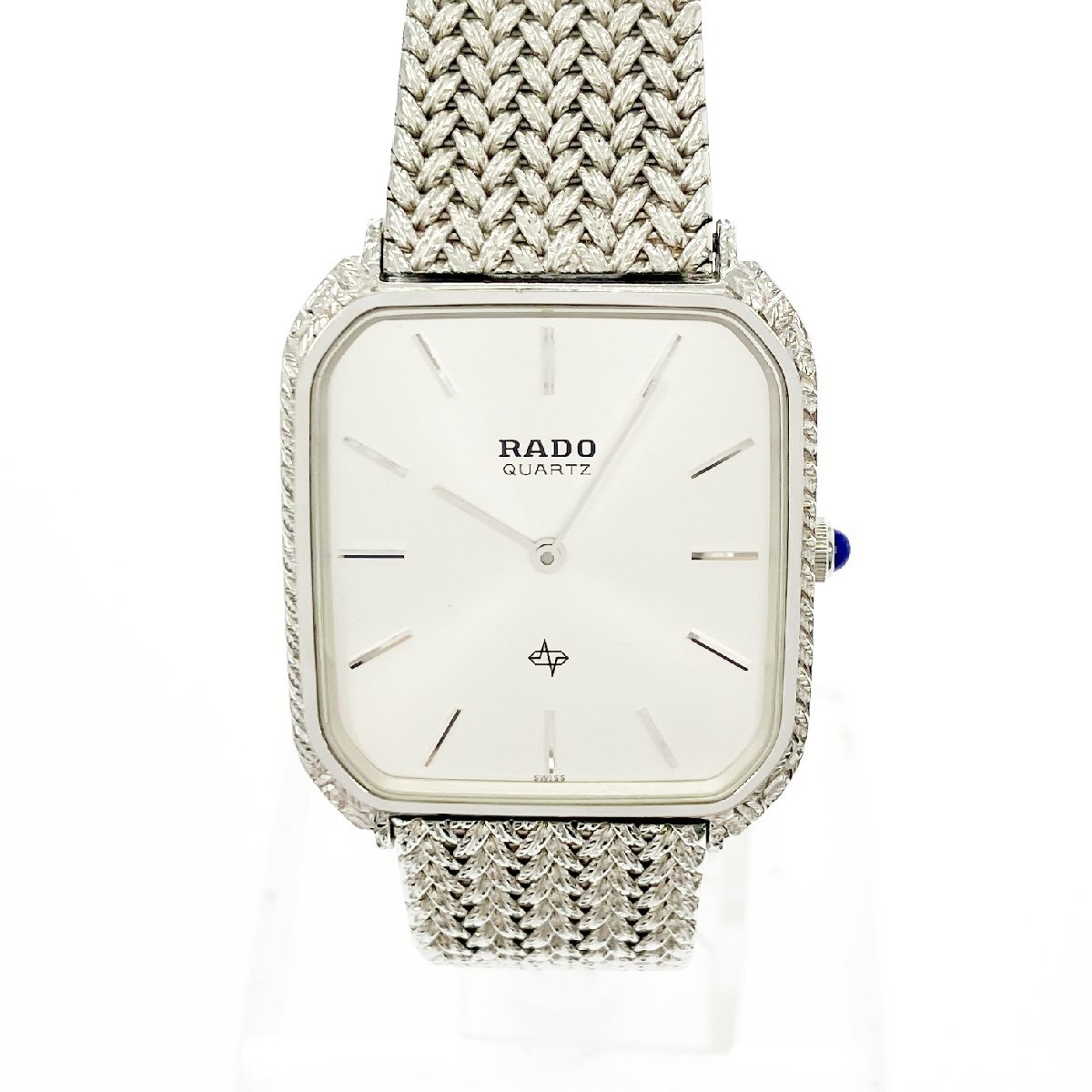 【1  йен  старт 】【 обстоятельства  есть  товар 】RADO ... 128.9500.2  квадрат   SS   серебристый  циферблат   кварцевый  ... наручные часы  739474