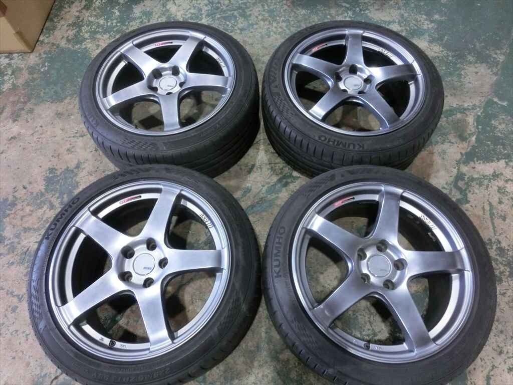 T【S0-71】【4 коробка 】★1  йен ～/SSR GTV01/18×8.5j +48 5H PCD114.3  диск    4 штуки  комплект  /※ царапины  *   загрязнение  есть