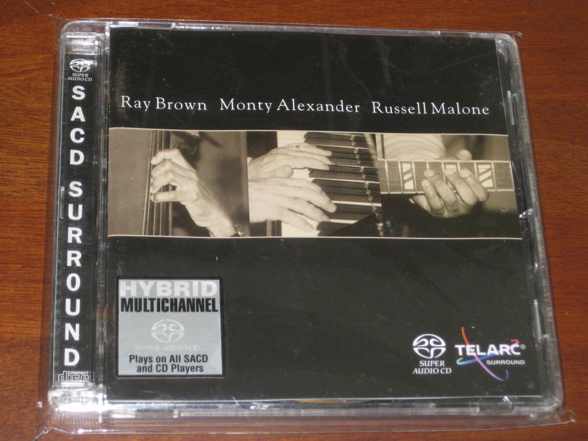☆ RAY BROWN, M. ALEXANDER & R. MALONE ... *   коричневый  M... & R... S/T 2002 год  выпуск в продажу   Telarc... Hybrid SACD  импортная пластинка