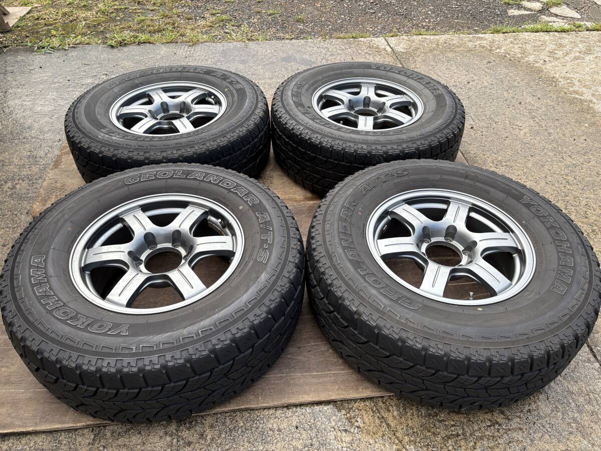 YOKOHAMA　 Geolandar  　A/T-S LT　285/70R17　　121/118R　　8PR 　17 X 7.5J 　　6H/139.7 　＋25 　  4 штуки