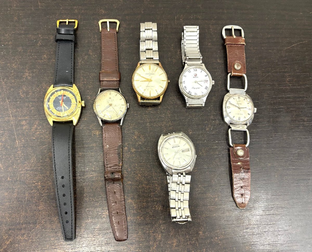 M　 мужской  автомат  часы 　 6шт  　SEIKO5　... звонок 　 чемпион  　RADO　...　CAPTAIN　　 жёлтый AA②