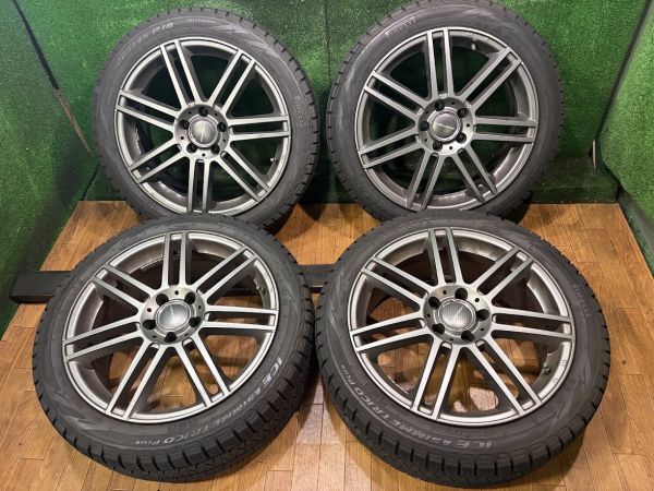 C класс 　W205　 Pirelli 　ICE　ASIMMETORICO　PLUS　225/45R18　 алюминиевый диск  идет в комплекте 　 4 штуки 　7.5J　ET44/5H　112　20 год выпуска 　 зимняя резина
