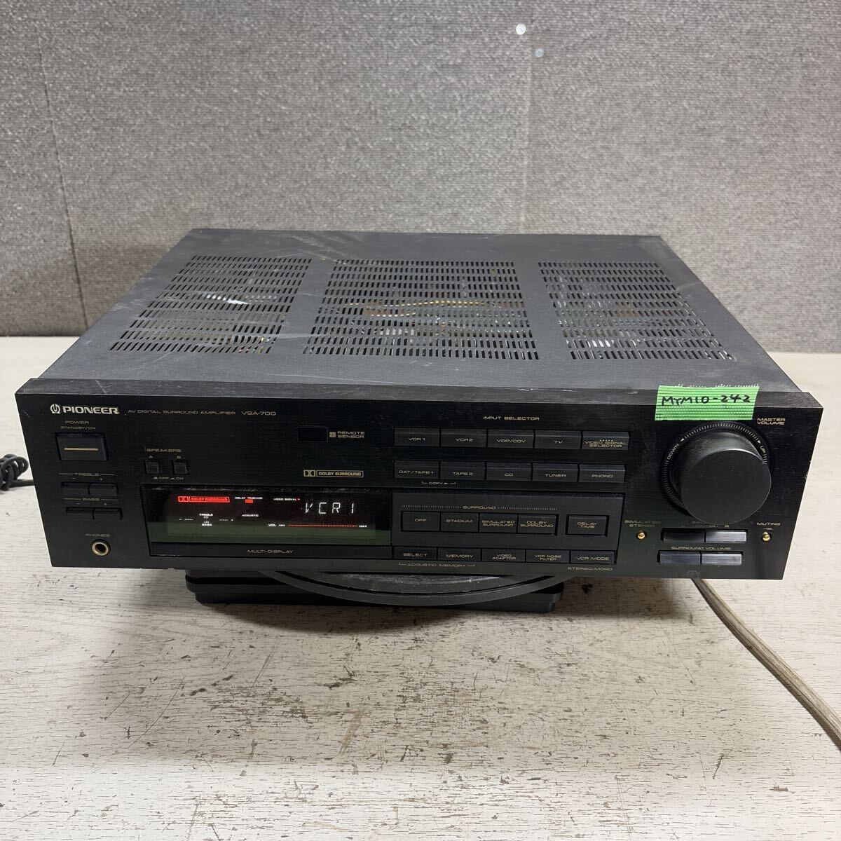 MYM10-242  очень дешево  PIONEER VSA-700 AV DIGITAL SURROUND AMPLIFIER  включение питания  ,  Электропитание  On  ,  OFF OK  подержанный товар  товар в состоянии "как есть"  ※3 раз  повторно выставил   ... избавление