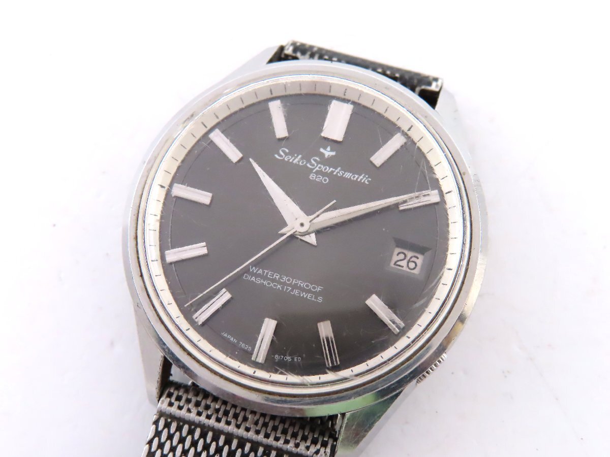 1  йен   Seiko   7625-8070  спорт ... SS  черный  циферблат   наручные часы   мужской   не подвижный   AT A 5053603