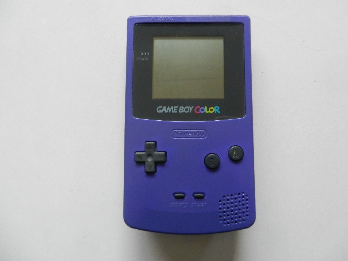 【VO3-94】【60 размер  】▲ Game boy  цвет / фиолетовый / сам товар /CGB-001/.../GAMEBOY/ внешняя коробка   нет / включение питания .../ продаю как нерабочий