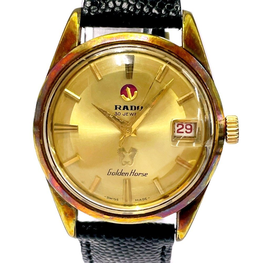 【1  йен  старт 】【 обстоятельства  есть  товар 】RADO ... 11674/1  золотой  шланг   30 камень   день  ... GP×SS  золотой  циферблат   автоматически  скручивание    мужские наручные часы   730324