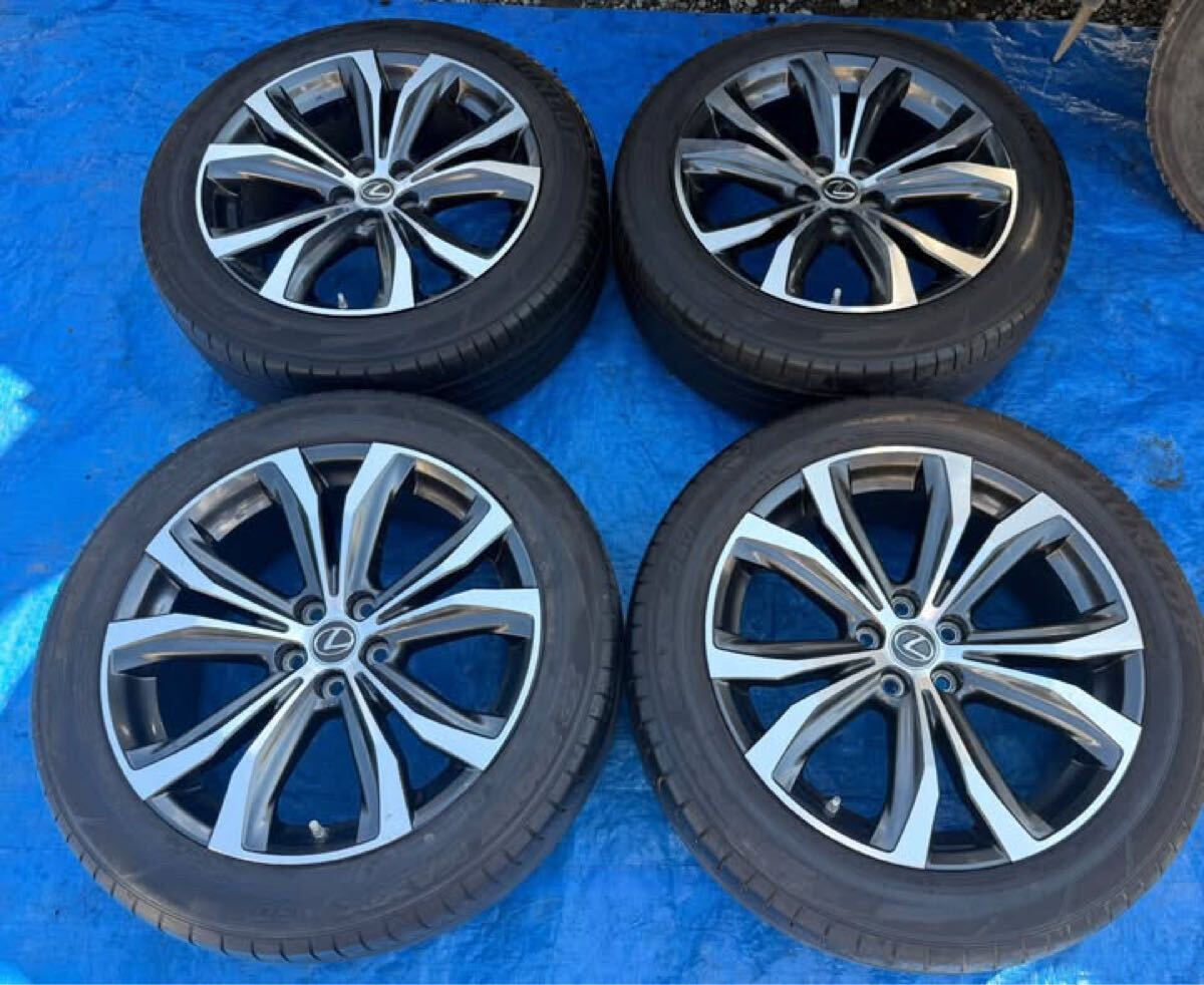 4 Lexus  оригинальный  20 кузов  RX  версия L 235/55R20  Dunlop 20 2009 год  4 штуки  шина  диск   комплект