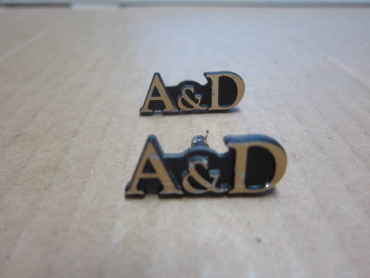 A＆D　　 динамик 　　 эмблема 　　 2.6cm 　 аллюминий  пр-во  　　２ штука