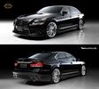 【WALD - ExecutiveLine】 F-SPORT LEXUS LS USF40 UVF45 LS460 LS600h LS H24.10-H29.10 бок порог Lexus 40 кузов бок спойлер