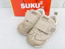 ◇ asics ... Schick ... SUKUSUKU ... ... детский ребенок обувь обувь кроссовки 15.0 бежевый # ◆ 1000001586625