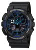 CASIO casio G-SHOCK G аммортизаторы комбинирование модель редко встречающийся синий BK GA-100-1A2 ... часы (JIS1 вид )★ новый товар