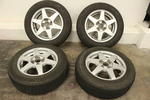 185 【 очень дешево 】 Blizak REVO GZ 185/65R15 2014 год производство & Bridgestone пр-во аллюминий 6J PCD100/114.3 мульти ★ нога ... район передача в руки приветствуется ★